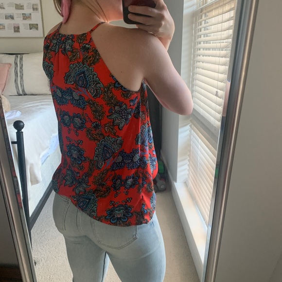 Red Boho Tank - Picture 2 of 7